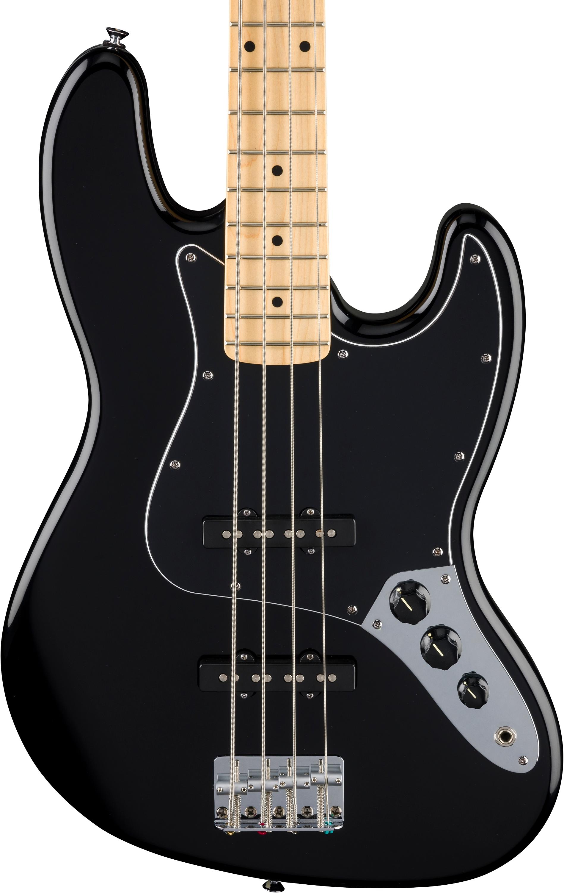 Fender Standard Series Jazz Bass Guitar in Black - Andertons Music Co.
